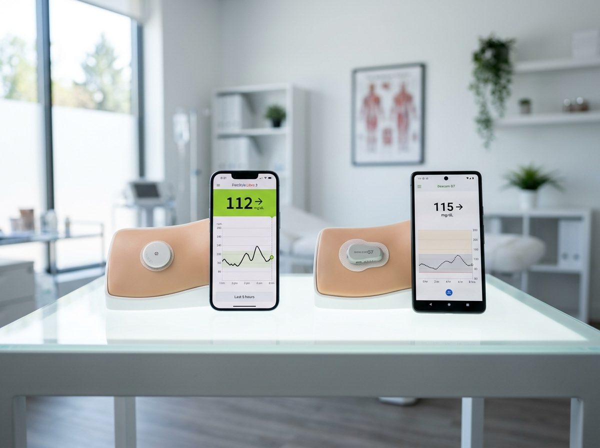 FreeStyle Libre 3 and Dexcom G7 continuous glucose monitors comparison